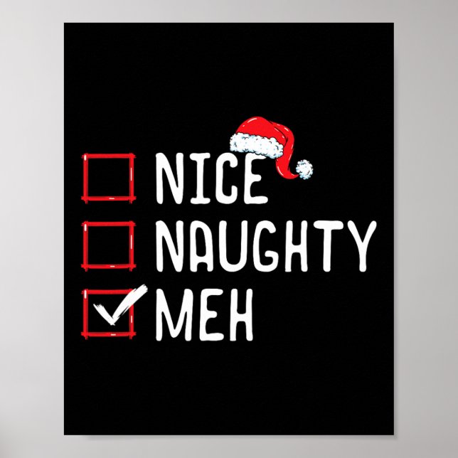 Poster Lista de Natal Bela e Maldita (Frente)