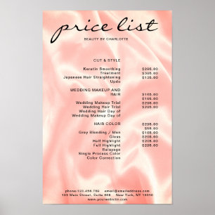 Poster Lista de Preços Moderna e Elegante
