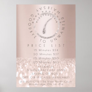 Poster Lista de Preços Remoção de Cabelo por Eletrolise R