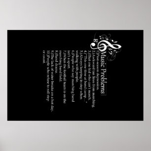 Pôster Lista de problemas da banda