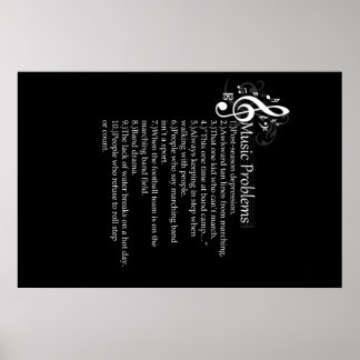 Pôster Lista de Problemas de Banda de Marcha