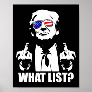 Poster Lista Engraçada do Trump 1