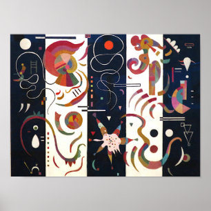 Poster Listrado por Wassily Kandinsky