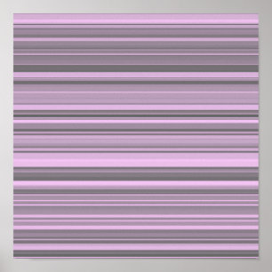 Poster Listras Cinza Roxo