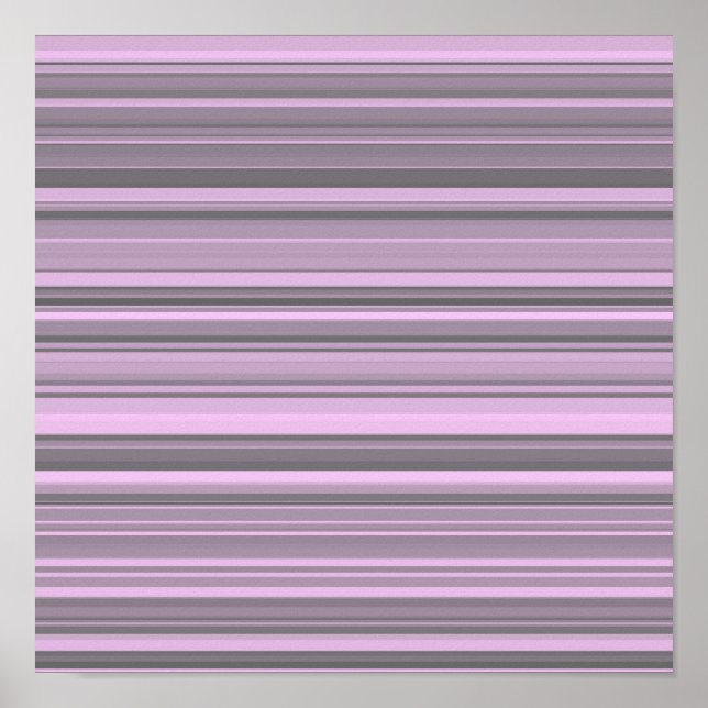 Poster Listras Cinza Roxo (Frente)