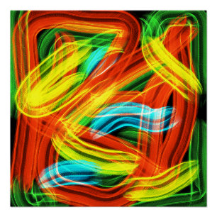 Pôster Listras coloridas