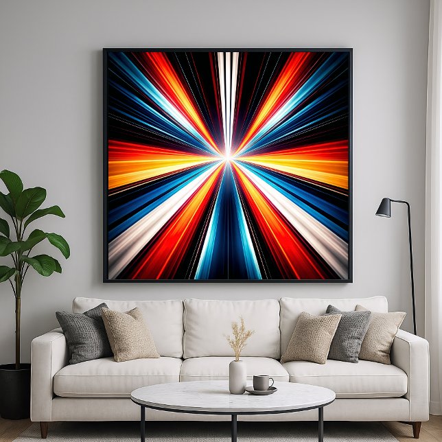 Poster Listras de Velocidade da Luz Arte (Criador carregado)