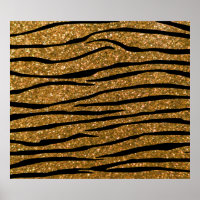 listras de zebra Douradas