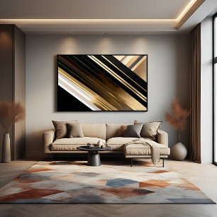 Poster Listras diagonais texturizadas luxuosas