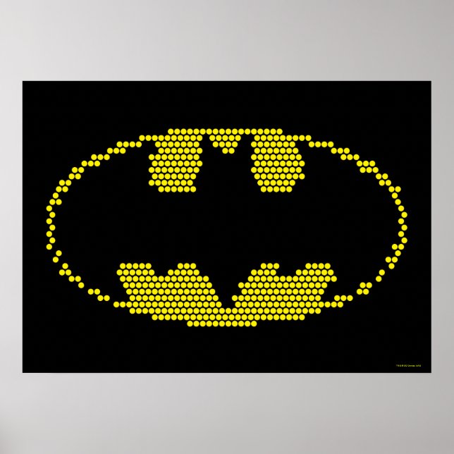 Pôster Lite-Brite Bat Emblem (Frente)