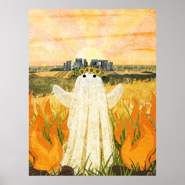 Poster Litha O Fantasma do Solstício de Verão (Frente)