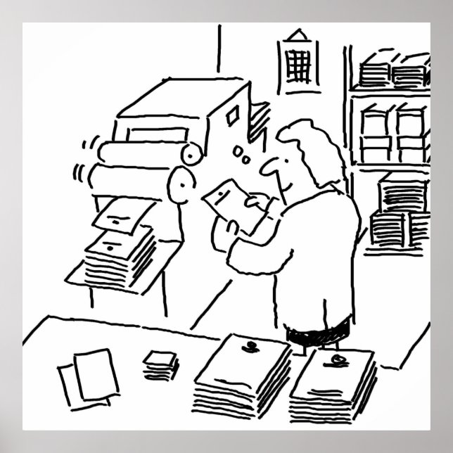 Poster Lithor Printer Printworks Business (Frente)