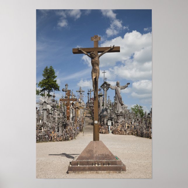 Poster Lithuania, Central Lithuania, Siauliai, Hill 4 (Frente)