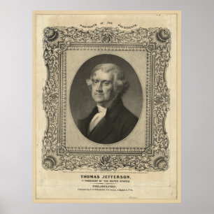 Pôster Litografia de THOMAS JEFFERSON