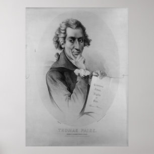 Pôster Litografia de THOMAS PAINE por Peter Kramer