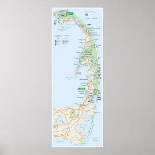 Pôster Litoral do nacional de Cape Cod