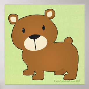 Pôster Little Bear Print
