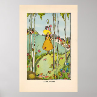 Poster Little Bop Peep - Cartaz de Rima Infantil