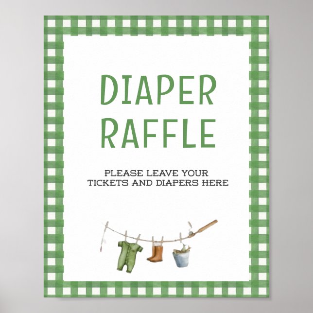 Poster Little Fisherman Baby Shower Books for Baby  (Frente)