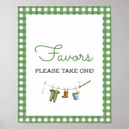 Poster Little Fisherman Baby Shower Favors