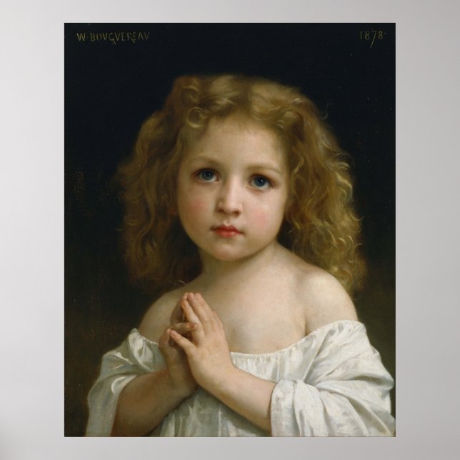 Poster Little Girl by William-Adolphe Bouguereau (Frente)