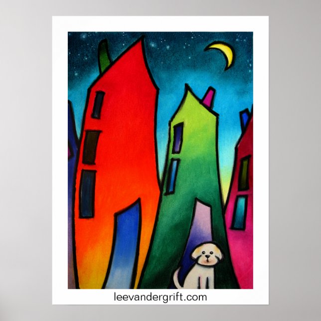 Poster Little Lost dog.09 smlrjpg, leevandergrift.com (Frente)