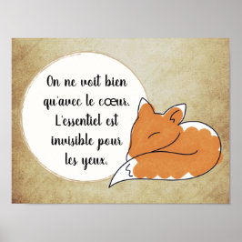 Poster Little Prince Zitat