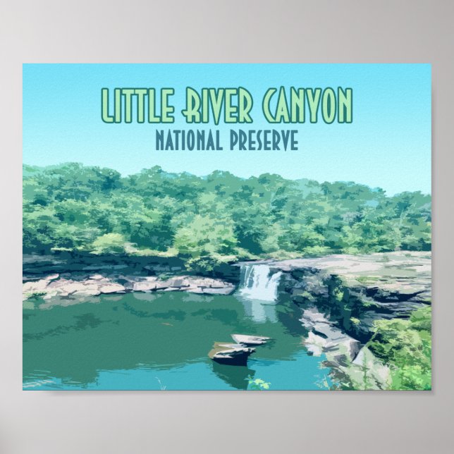 Poster Little River Canyon National Preserve Alabama (Frente)