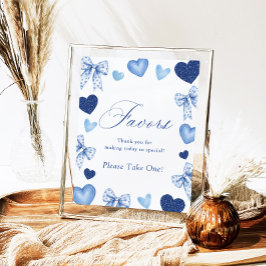 Poster Little Sweetheart Favors Sign Valentines Day Baby 