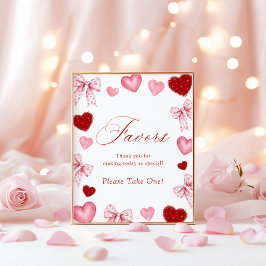 Poster Little Sweetheart Favors Sign Valentines Day Baby 
