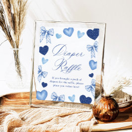 Poster Little Sweetheart Valentines Diaper Raffle Sign