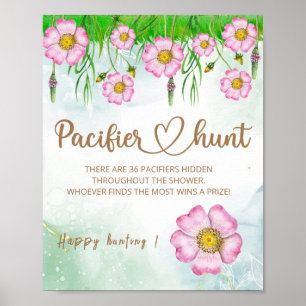 Poster Little Wildflower Está A Caminho Do Chá de fraldas