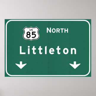Poster Littleton US-85 North Interstate Colorado -