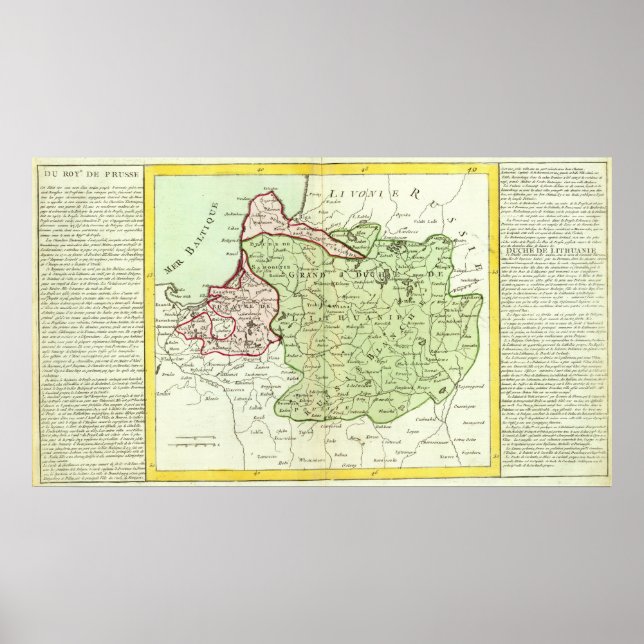 Poster Lituânia, Bielorrússia (Frente)