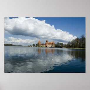 Pôster Lituânia, Trakai. Castelo da Ilha