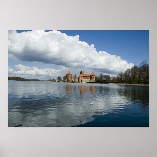 Pôster Lituânia, Trakai. Castelo da Ilha (Frente)