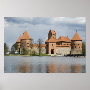 Pôster Lituânia, Trakai. Castelo da Ilha 2