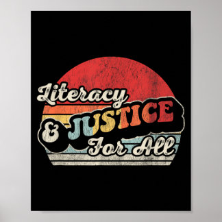 Poster Litvibescy Justiça Para Professor Vintage Retro