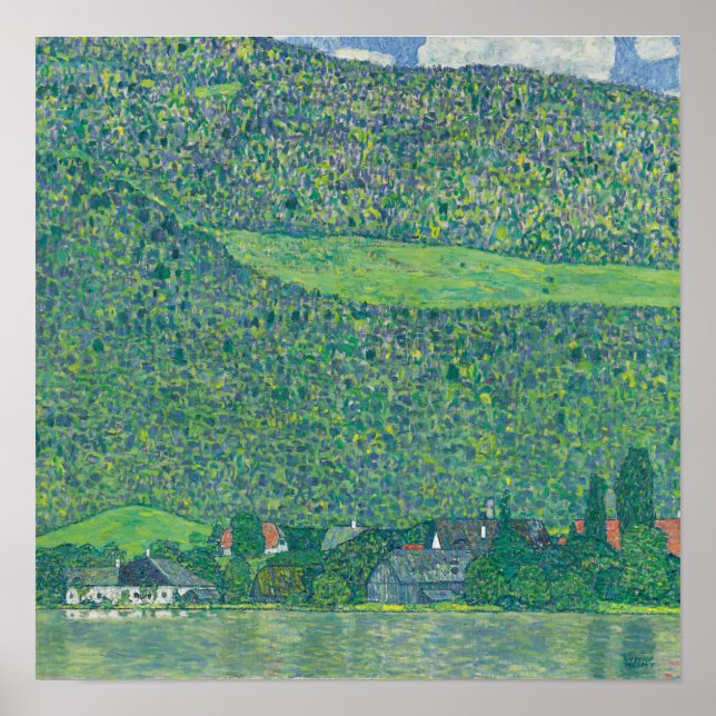 Poster Litzlberg am Attersee — Gustav Klimt (1915) (Frente)