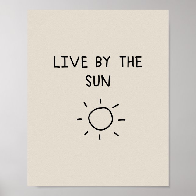 Poster Live By the Sun (Frente)