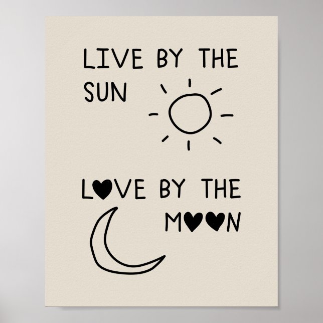 Poster Live by the sun Love by the moon (Frente)