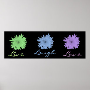 Poster Live Laugh Love