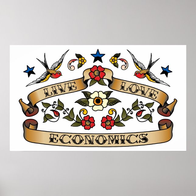Pôster Live Love Economics (Frente)