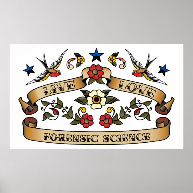 Poster Live Love Forensical Science (Frente)