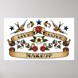 Pôster Live Love Makeup
