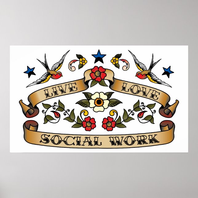 Poster Live Love Social Work (Frente)