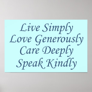 Poster Live Simplesmente azul