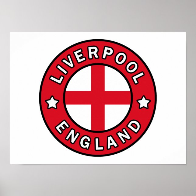 Poster Liverpool England (Frente)