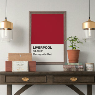 Pôster Liverpool Merseyside Red - Largura do Cheio