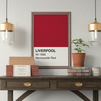 Pôster Liverpool Merseyside Red - Largura do Cheio